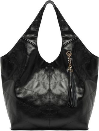 Arezzo Large Sonya Leather Hobo in Black at Nordstrom