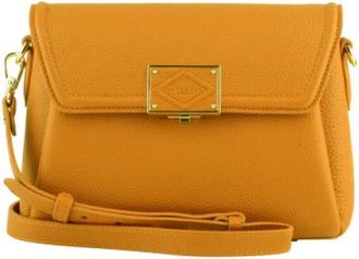 Pourchet Carat Schoudertas - Dames - Schoudertassen - Geel - ONE Size - Leer - Tassen
