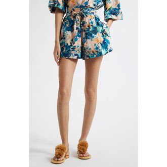 Ulla Johnson Rowan High Waist Shorts in Delphinium at Nordstrom Rack, Size 12
