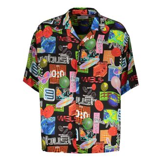 AMBUSH Short Sleeve Shirts, male, Multicolor, 2XL, Stylish Viscose Shirt with All-Over Print