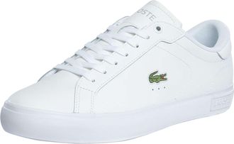 Lacoste Powercourt 125 2 SMA Leren Sneakers, Wit