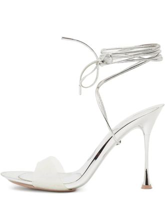 Gianvito Rossi Pre-owned metallic leren sandalen - Zilver
