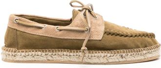 Scarosso Kai suede espadrilles - men - Calf Leather/Calf Suede/Jute/Rubber/Jute - 39 - Green