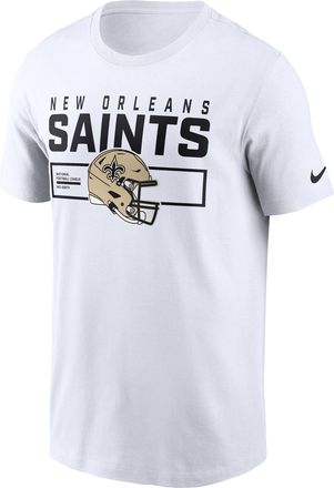 Nike New Orleans Saints Helmet Essential Nike Mens NFL T-Shirt in White | N19910A7W-LQC
