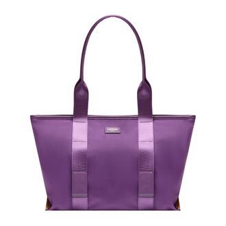 Lancel M Zip Tote Bag - Dames - Shoppers - Paars - ONE Size - Leer - Tassen