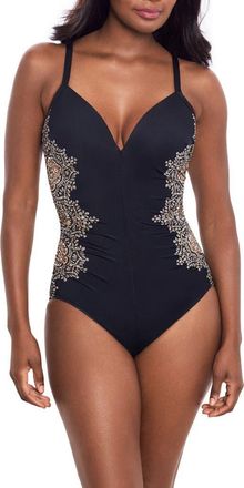 Miraclesuit Cappadocia Temptation One-Piece Swimsuit in Blue Multi at Nordstrom Rack, Size 12