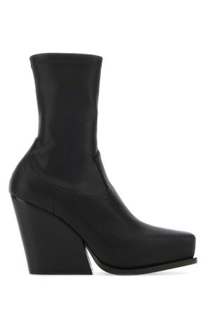 Stella McCartney Black Solid Square Toe Boots