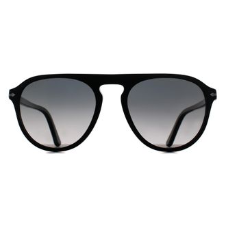 Persol Aviator Unisex Black Grey Gradient Polarized PO3302S - One Size