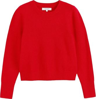 Chinti and Parker Maglione crop in cashmere - Rosso