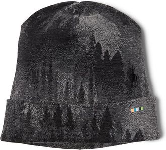 Smartwool Thermal Merino Reversible Cuffed Beanie Beanies Charcoal Foggy Pines, Wool/Merino