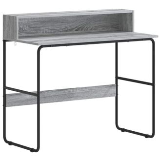 vidaXL Escritorio Con Almacenamiento Sonoma Gris 100 X 50 X 91 Cm Vidaxl