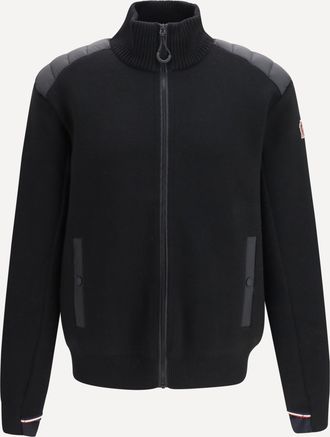 Moncler Cardigan imbottito con zip in misto lana Man XL