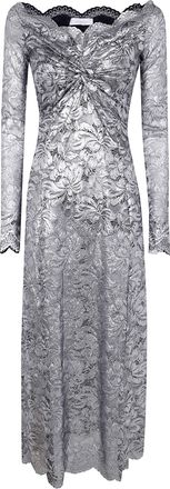 Paco Rabanne Long Sleeves Long Lace Dress