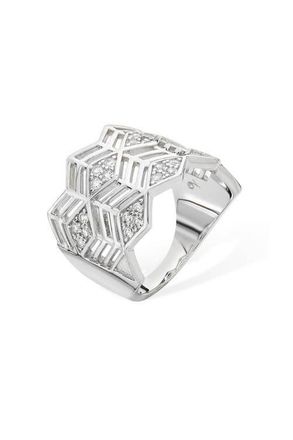 Lucy Quartermaine Art Deco Full Triangle Ring in Sterling Silver at Nordstrom, Size 8.5