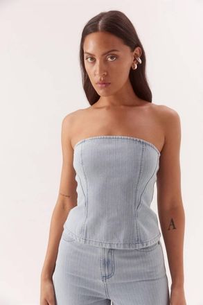 Sovere Dia Bodice Top In Blue