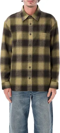 A.P.C. All-Over Check Patterned Dropped Shoulder Overshirt