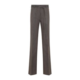 Dries Van Noten Broeken, Dames, Bruin, S, Wol, Presta Pants