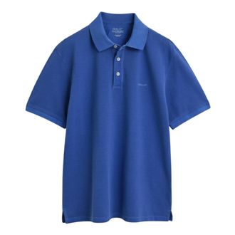 GANT Heren Piqu&eacute; Sun Faded Poloshirt (Blauw)