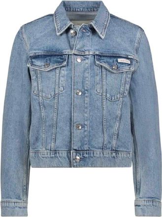Calvin Klein Denim Jassen - Dames - Spijkerjassen - Blauw - M - Denim - Jassen