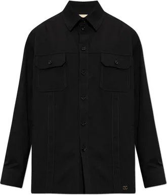 Valentino Garavani Cotton Jacket - Heren - Zomerjassen - Zwart - M - Katoen - Jassen