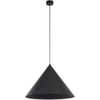 Luminosa Light Designs TK Cono Lámpara de techo colgante de cúpula de 50 cm, color negro, 1 bombilla E27