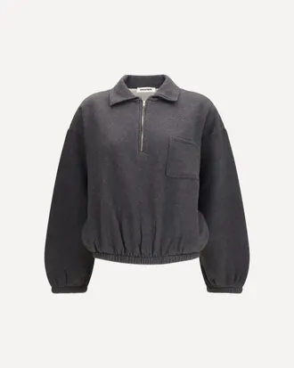 Darkpark Alva crop zip-up Sweatshirt with pocket unisex S