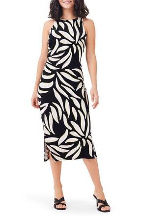 Nic+Zoe Breezy Leaves Midi Dress in Black Multi at Nordstrom Rack, Size X-Small