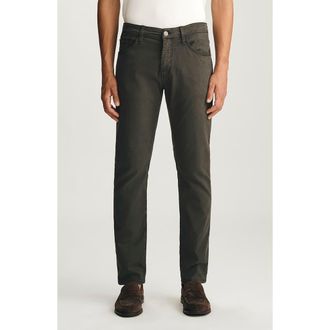 Mavi Marcus Slim Straight Leg Twill Pants in Peat Luxe Twill at Nordstrom, Size 31 X 30