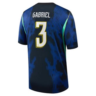 Nike Jordan Gabriel Magalh&atilde;es Brazil National Team 2026 Stadium Away Jordan Mens Dri-FIT Soccer Jersey in Blue | NN203940217-CBF