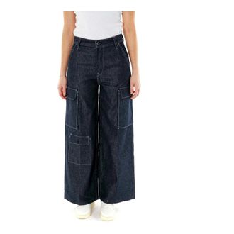 G-Star Wide Jeans - Dames - Loose Fit Jeans - Blauw - W24 - Leer - Jeans