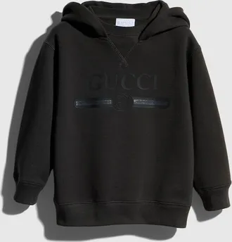 Gucci Kids - Cotton Sweatshirt With Print, Black