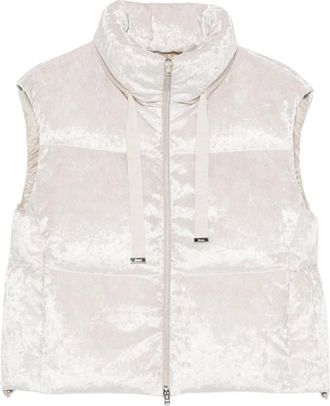 Herno Jassen, Dames, Beige, M, Gewatteerd Gilet