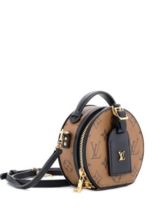 Louis Vuitton Mini Boite Chapeau Bag Reverse Monogram Canvas crossbody bag - Black