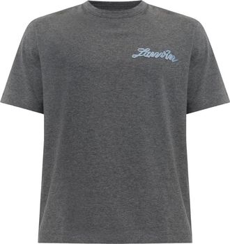 Lanvin T-shirt con Logo Petit - - Tops - Uomo - Grigio - L