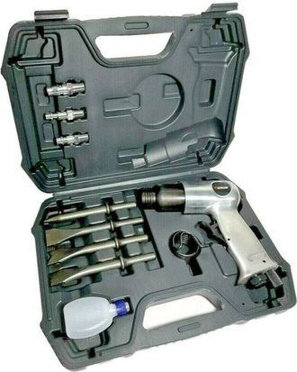 Trade Shop Trade Shop - Martillo Demolitador Neum&aacute;tico Cincel Air Comprimido 4 Tips Maletcasa A830601