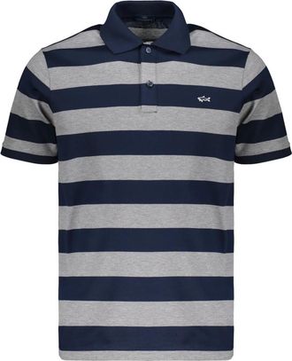 Paul & Shark Double Piqu&eacute; Katoenen Polo - Heren - Polos - Veelkleurig - 2XL - Katoen - Tops