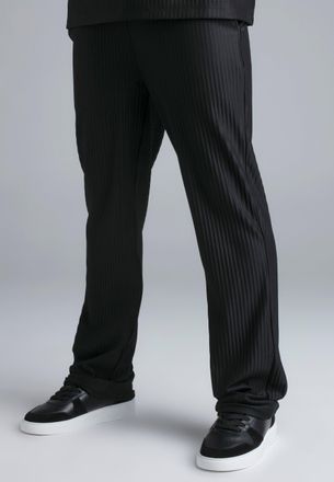 Siksilk Mens Black Plisse Track Pants XXL
