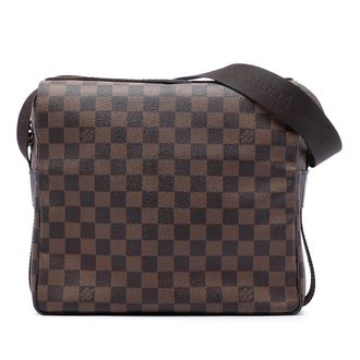 Louis Vuitton Pre-owned Womens Damier Ebene Naviglio - Dark Brown Textile - One Size