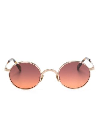 Moscot Moyel zonnebril met rond montuur - Goud