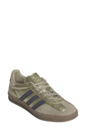 adidas Gazelle Indoor Sneaker in Gold /Aurora Onix/Cargo at Nordstrom, Size 9.5