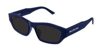 Balenciaga BB0448SK Asian Fit 004 Mens Sunglasses Blue Size 57