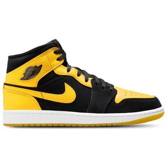 Nike Jordan Mens Air 1 Mid SE - Shoes Black/Varsity Maize Size 11.5