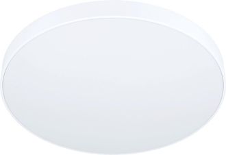 Loops Flush Ceiling Light Colour White Shade White Plastic Bulb LED 24W Included