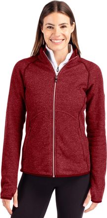 Cutter & Buck Mainsail Sweater-Knit Womens Full Zip Jacket