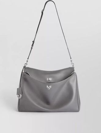 Balenciaga leather messenger shoulder bag