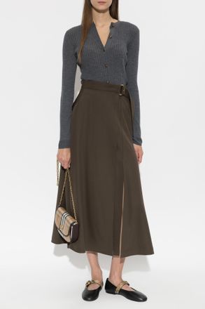 Burberry Wool Skirt Belina, Womens, Green