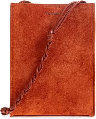 Jil Sander Tangle Small - Dames - Telefoonaccessoires - Bruin - ONE Size - Leer - Accessoires