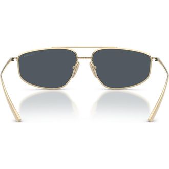 Prada 58mm Pillow Sunglasses in Pale Gold /Dark Grey at Nordstrom