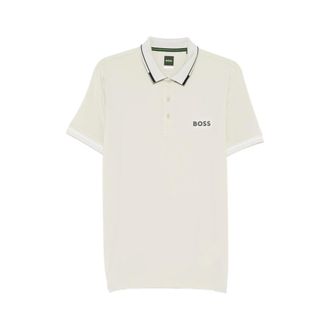 HUGO BOSS Hugo, Polo Shirts, male, Beige, Size: 3XL Sweater Boss
