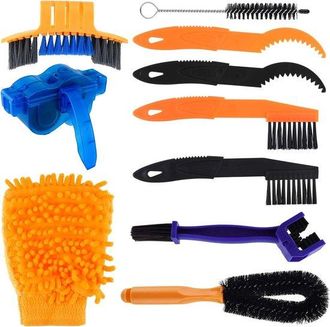 OEM Oimg Juego De Limpieza Profesional Para Bicicletas De 10 Piezas, Limpiador De Cadena Multifuncional Para Bicicletas, Limpieza De Cadena, Cepillo
